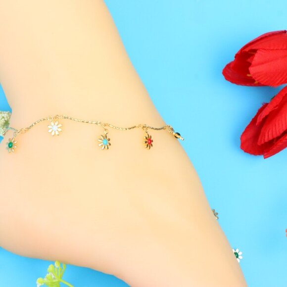 Elegant Handmade Anklet – Perfect for Women & Girls | Ideal Gift Option,DYC1058 - Picture 3 of 8